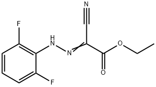 ETHYL 2-CYANO-2-[2-(2,6-DIFLUOROPHENYL)HYDRAZONO]ACETATE 结构式