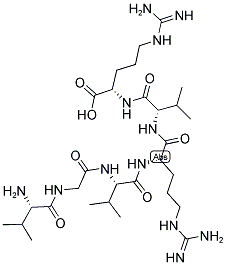 VAL-GLY-VAL-ARG-VAL-ARG 结构式