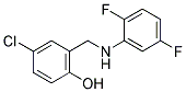 4-CHLORO-2-[(2,5-DIFLUOROANILINO)METHYL]BENZENOL 结构式