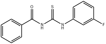 1-BENZOYL-3-(3-FLUOROPHENYL)THIOUREA 结构式