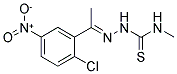 N1-METHYL-2-[1-(2-CHLORO-5-NITROPHENYL)ETHYLIDENE]HYDRAZINE-1-CARBOTHIOAMIDE 结构式