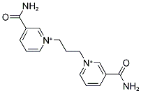 3-(AMINOCARBONYL)-1-{3-[3-(AMINOCARBONYL)PYRIDINIUM-1-YL]PROPYL}PYRIDINIUM 结构式