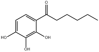 1-(2,3,4-TRIHYDROXYPHENYL)HEXAN-1-ONE 结构式
