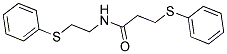 3-(PHENYLSULFANYL)-N-[2-(PHENYLSULFANYL)ETHYL]PROPANAMIDE 结构式