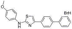 (4-METHOXYPHENYL)(4-(4-PHENYLPHENYL)(2,5-THIAZOLYL))AMINE, HYDROBROMIDE 结构式