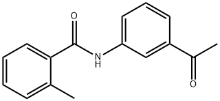 N-(3-乙酰苯基)-2-甲基-苯甲酰胺 结构式