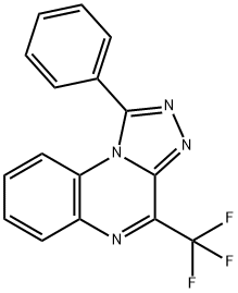 1-PHENYL-4-(TRIFLUOROMETHYL)[1,2,4]TRIAZOLO[4,3-A]QUINOXALINE 结构式