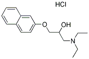 1-(Diethylamino)-3-(2-naphthyloxy)propan-2-ol hydrochloride 结构式