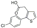 [2-(4-CHLORO-PHENYL)-THIOPHEN-3-YL]-ACETIC ACID 结构式
