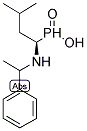 N-(1-(R)-METHYLBENZYL)-(R)-1-AMINO(3- METHYLBUTANE) PHOSPHINIC ACID 结构式