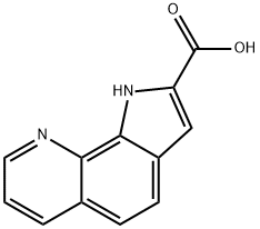 1H-吡咯并[3,2-H]喹啉-2-羧酸 结构式