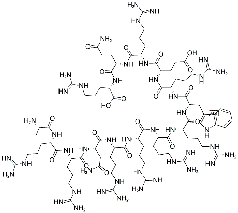 ALA-ARG-ARG-ASN-ARG-ARG-ARG-ARG-TRP-ARG-GLU-ARG-GLN-ARG 结构式