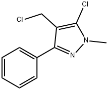 5-氯-4-(氯甲基)-1-甲基-3-苯基-1H-吡唑 结构式