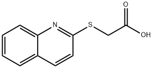 (QUINOLIN-2-YLSULFANYL)-ACETIC ACID 结构式