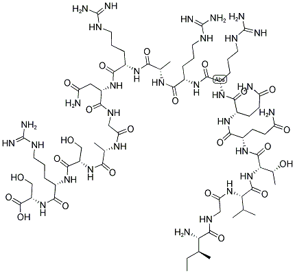 ILE-GLY-VAL-THR-GLN-GLN-ARG-ARG-ALA-ARG-ASN-GLY-ALA-SER-ARG-SER 结构式