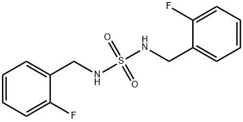 N,N'-BIS(2-FLUOROBENZYL)SULFAMIDE 结构式