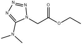 ETHYL 2-[5-(DIMETHYLAMINO)-1H-1,2,3,4-TETRAAZOL-1-YL]ACETATE 结构式