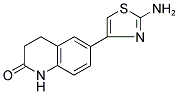 6-(2-AMINO-1,3-THIAZOL-4-YL)-3,4-DIHYDROQUINOLIN-2(1H)-ONE 结构式