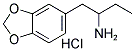 (+/-)-1-(3,4-Methylenedioxyphenyl)-2-butanamine hydrochloride 结构式