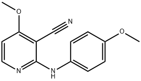 4-METHOXY-2-(4-METHOXYANILINO)NICOTINONITRILE 结构式