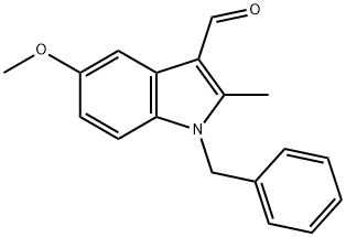 1-BENZYL-5-METHOXY-2-METHYL-1H-INDOLE-3-CARBALDEHYDE 结构式