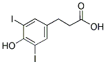3,5-Diiodo-4-hydroxyphenylpropionic acid 结构式