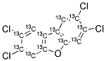 13C12-2,3,7,8-TETRACHLORODIBENZOFURAN 结构式