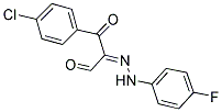 1-(4-氯苯基)-2-((4-氟苯基)二氮烯基)-3-羟基丙-2-烯-1-酮 结构式