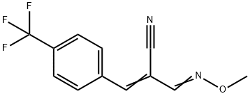 2-[(METHOXYIMINO)METHYL]-3-[4-(TRIFLUOROMETHYL)PHENYL]ACRYLONITRILE 结构式