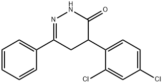 4-(2,4-DICHLOROPHENYL)-6-PHENYL-4,5-DIHYDRO-3(2H)-PYRIDAZINONE 结构式
