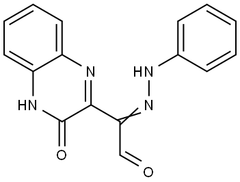(3-Oxo-3,4-dihydro-2-quinoxalinyl)(phenylhydrazono)acetaldehyde 结构式