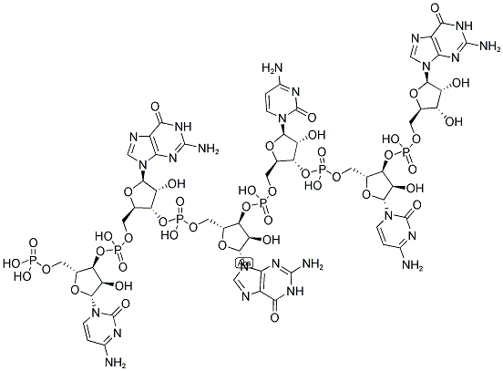 CGGCCG, 5'-PHOSPHORYLATED 结构式