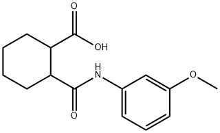 1,2-CYCLOHEXANEDICARBOXYLIC ACID, N-(3-METHOXYPHENYL)AMIDE 结构式