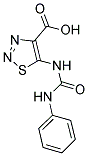 5-[(Anilinocarbonyl)amino]-1,2,3-thiadiazole-4-carboxylic acid 结构式
