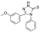 3-(3-METHOXYPHENYL)-4-PHENYL-1,2,4-TRIAZOLINE-5-THIONE 结构式