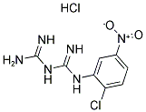 ([(2-CHLORO-5-NITROANILINO)(IMINO)METHYL]AMINO)METHANIMIDAMIDE HYDROCHLORIDE 结构式