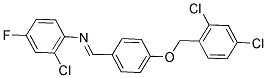 2-CHLORO-N-((4-[(2,4-DICHLOROBENZYL)OXY]PHENYL)METHYLENE)-4-FLUOROANILINE 结构式