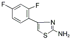 4-(2,4-DIFLUORO-PHENYL)-THIAZOL-2-YLAMINE 结构式