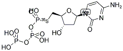 DEOXYCYTIDINE 5'-(ALPHA-THIO)-TRIPHOSPHATE, [ALPHA-35S] 结构式