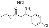 ETHYL 3-AMINO-3-(4-CHLOROPHENYL)PROPANOATE HYDROCHLORIDE 结构式