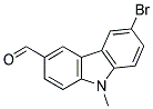 6-BROMO-9-METHYL-9H-CARBAZOLE-3-CARBALDEHYDE 结构式