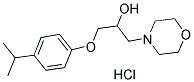 1-(4-ISOPROPYLPHENOXY)-3-MORPHOLIN-4-YLPROPAN-2-OL HYDROCHLORIDE 结构式