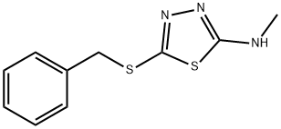 5-(苄基硫代)-N-甲基-1,3,4-噻二唑-2-胺 结构式