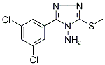 3-(3,5-DICHLOROPHENYL)-5-(METHYLTHIO)-4H-1,2,4-TRIAZOL-4-AMINE 结构式