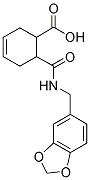 6-([(1,3-BENZODIOXOL-5-YLMETHYL) AMINO] CARBONYL) CYCLOHEX-3-ENE-1-CARBOXYLIC ACID 结构式