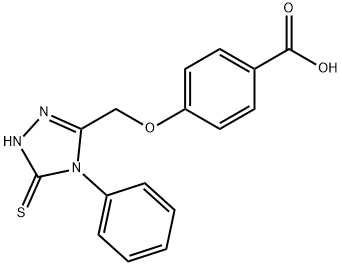 4-((5-PHENYL-4-THIOXO-2,3,5-TRIAZOLINYL)METHOXY)BENZOIC ACID 结构式