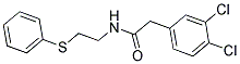 2-(3,4-DICHLOROPHENYL)-N-[2-(PHENYLSULFANYL)ETHYL]ACETAMIDE 结构式