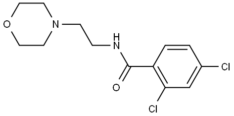 (2,4-Dichlorophenyl)-N-(2-morpholin-4-ylethyl)formamide 结构式