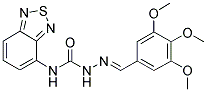 3,4,5-TRIMETHOXYBENZALDEHYDE N-(2,1,3-BENZOTHIADIAZOL-4-YL)SEMICARBAZONE 结构式