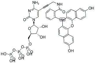 NAPHTHOFLUORESCEIN-5-CTP 结构式